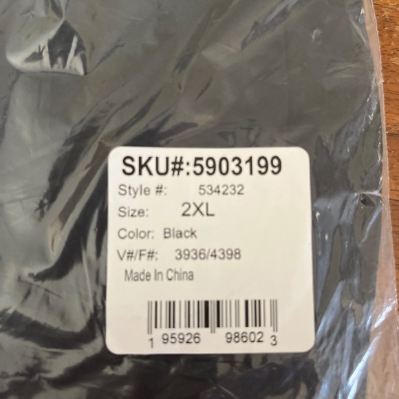 Lands End 100% Silk, CrewNeck Baselayer, XXL Black NWT - Picture 5 of 5